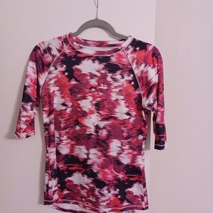 Reel Legends Pink and Black Fitted T-Shirt